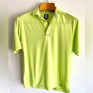 Foot Joy polo shirt performance golf casual summer colorful green men’s M